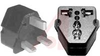 Plug, Adapter; universal receptacle; grounded British plug; plastic -- 70181311