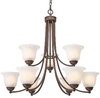 1260-9 RBZ Mid. Chandeliers-Glass Up - 693283 - Capital Lighting, Inc.