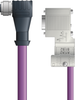 PB4110144F10 - LAPP UNITRONIC® PROFIBUS Cordsets 24 AWG / 1 pair Bus - Violet Polyurethane (PUR) - M12 Female 90 deg / D-sub Terminator connectors - 10m - OLFPB4110144F10 - Lapp Tannehill