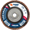 4-1/2 Tiger Angled (Radial) Ceramic Flap Disc 80C 5/8-11 Nut -- 51317 - Image
