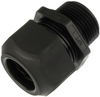 Cord Connector, Male, Nylon, 1 , Black; Thread Size Imperial Hubbell Wiring Devices - 01J4478 - Newark, An Avnet Company