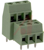 Block, Terminal; 8 A; 160 V; 3.81 mm; 26 to 16 AWG; 3; Screw; Soldering; 2.5 kV - 70054436 - Allied Electronics, Inc.