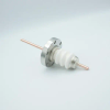 Power Feedthrough, 20,000 Volts, 180 Amps, 1 Pin, 0.25″ Copper Conductor, 2.75″ Conflat Flange - A1158-1-CF - MPF Products, INC.
