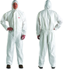 3M 4510 White Large Polyethylene/Polypropylene Disposable General Purpose & Work Coveralls - Fits 39 to 43 in Chest - 051131-49789 - 051131-49789 - R. S. Hughes Company, Inc.