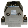 D Sub Back Shell, 180Deg, Size De, Abs; Product Range Norcomp - 84X5695 - Newark, An Avnet Company