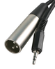 Cable, 3 Way Xlr-Stereo Plug, 20M, Black; Connector Type A Multicomp - 18J5713 - Newark, An Avnet Company