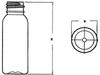 PET and HDPE Plastic Bottles -- BULLET TOP BOSTON ROUND-OPET-1 oz-20010-20-410 - Image