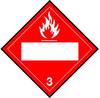 Brady B-946 Vinyl Square Red Truck Placards Sign - TEXT: FLAMMABLE 3 - 60377 - 754476-60377 - R. S. Hughes Company, Inc.