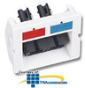 Siemon Angled Fiber Adapter CT Coupler with 1 Duplex ST to.. - CT-A-AC-AC-02 - TelephoneStuff.com