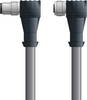 DN4110026S02 - LAPP UNITRONIC® DeviceNet Cordsets 15 & 18 AWG / 1 + 1 pair Bus - Gray PVC - M12 Male 90 deg / M12 Female 90 deg connectors - 2m - OLFDN4110026S02 - Lapp Tannehill
