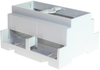 Din Rail Enclosure, Pc, Grey; Enclosure Type Camdenboss - 76R0229 - Newark, An Avnet Company