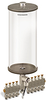 Clear View Multiple Feed Electro Lubricator, 1 gal Acrylic Reservoir, 9 Feeds, 1/8