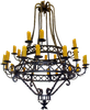 Weaver Two Tier Chandelier - CH53.52.TwoTier - Steven Handelman Studios