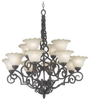 Mid. Chandeliers-Glass Up - 214100 - Light Center (The)