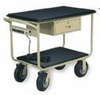 Cart with outlet strip and drawer, two shelf, 5