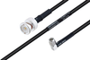 MIL-DTL-17 BNC Male to SMA Male Right Angle Cable 24 Inch Length Using M17/28-RG58 Coax - PE3M0117-24 - Pasternack