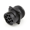 Amphenol Sine Systems AHD10-9-1939P AHD 9-Pin, J1939 Receptacle, Size 16 Contacts, Square Flange -- 38673 - Image