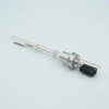 Thermocouple-Power Feedthrough, 1 Pair Type J, w/ Miniature TC Connector, 1000 Volts, 15 Amps, 2 Pins, 0.75″ Dia Stainless Steel Weld Adapter - A0434-3-W - MPF Products, INC.