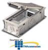 Hubbell Power and Communication Three-Service Floor Box.. - 3SFB-SS - TelephoneStuff.com