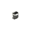 Novibra Push-to-Close Latch, Type 2 , Plastic, Black Body, White Cup, Black Handle - MP-02-103-575 - Southco