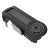 Compression Latch, Lever Latch, Auto Relock, Phillips Recess, 1-5mm Panel, 1-18mm Grip, Not Sealed, Zinc Alloy, Powder Coat, Black -- C2-52-3105 - Image