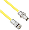 Halogen Free Cable Assembly TRB 3-Slot Plug to Non-Insulated Bulk Head 3-Lug Cable Jack .245