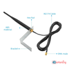 4G 5dBi Rubber Duck Antenna With RG174 Cable (L-3Mtr) + SMA Male St. Connector (With L Bracket) - ET-LT5RLB-1L3-SMS - Eteily Technologies India Pvt. Ltd.