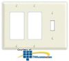 Leviton Decora Standard Size Smooth Plastic Wallplates - 80431 - TelephoneStuff.com