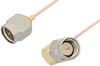 SMA Male to SMA Male Right Angle Cable 36 Inch Length Using PE-034SR Coax - PE34206-36 - Pasternack