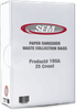 #190A Shredder Bags - PWS - #190A Bags - PWS - Security Engineered Machinery Co., Inc.