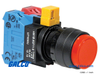 IDEC Pushbutton Non-Illuminated - HW1B-M2F01-B - Galco Industrial Electronics