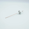 Power Feedthrough with Power Glove Connector, 10,000 Volts, 30 Amps, 1 Pin, 0.094″ Copper Conductor, 1.33″ Conflat Flange - A2523-1-CF - MPF Products, INC.