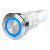 Metal push-button with M12 connector -- MSM II MO M12 Metal Line MSM II Switch with M12 Connector - Image