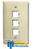 Suttle SpeedStar 3-Port Single Gang Faceplate - 2-2503 - TelephoneStuff.com