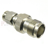 SMA Male (Plug) to TNC Female (Jack) Adapter, Passivated Stainless Steel Body, High Temp, 1.2 VSWR - SM4773 - Fairview Microwave Inc.