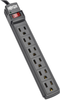 6 Outlet Power Strip Nema 5-15R Ac 6 Ft Cord 5-15P Black Housing Rohs Compliant Eaton Tripp Lite -- 71Y6218