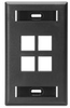 QuickPort Wallplates - 42080-4ES - Leviton Manufacturing