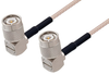 TNC Male Right Angle to TNC Male Right Angle Cable 50 cm Length Using RG316-DS Coax with HeatShrink - PE37362/HS-50CM - Pasternack