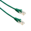 Amphenol MP-64RJ4528GG-001 Slim Category-6 (Thin CAT6) UTP 28-AWG Network Patch Cable (550-MHz) with Snagless RJ45 Connectors - Green 1ft - Image