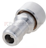 Low PIM 4.3-10 Male (Plug) to N Female (Jack) Adapter, Tri-Metal Plated Brass Body, High Temp, 1.25 VSWR - FMAD1177 - Fairview Microwave Inc.