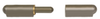 Hinges, Weld-On Bullet Hinges, Plain Steel with Steel Pin -- PSWM015FP - Image