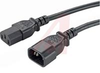 Power Cord, 10A, 100-230V, C13 to C14, 8.2 Feet -- 70125147
