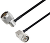 N Male Right Angle to TNC Male Right Angle Cable Assembly using LC141TBJ Coax, 1 FT -- LCCA30515-FT1 -Image