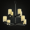POR-8828-10-PLET-MBLK Mid. Chandeliers-Glass Up - 670639 - Capital Lighting, Inc.