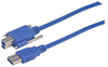 USB 3.0 Cable, Type B/A with Thumbscrew Hardware 0.5M - MUS3A00020-05M - MilesTek Corporation