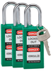 Green Long Body Safety Padlocks - 123416 - Brady Corporation