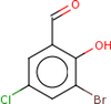 3-Bromo-5-chloro-2-hydroxybenzaldehyde -- 2615-C-35 - Image