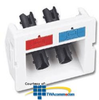Siemon Angled Fiber Adapter CT Coupler with 1 Duplex ST.. - CT-A-SA-SA-02 - TelephoneStuff.com