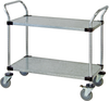 Utility Cart, 2 Solid Shelves/galvanized; Height Quantum Storage - 42AC6342 - Newark, An Avnet Company