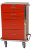 GP Line Emergency Cart Six Drawer Standard Package 6140 - 6140 - Harloff Company, Inc. (The)
